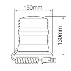 Girofar LED compact cu prindere magnetica Girofar LED compact cu prindere magnetica